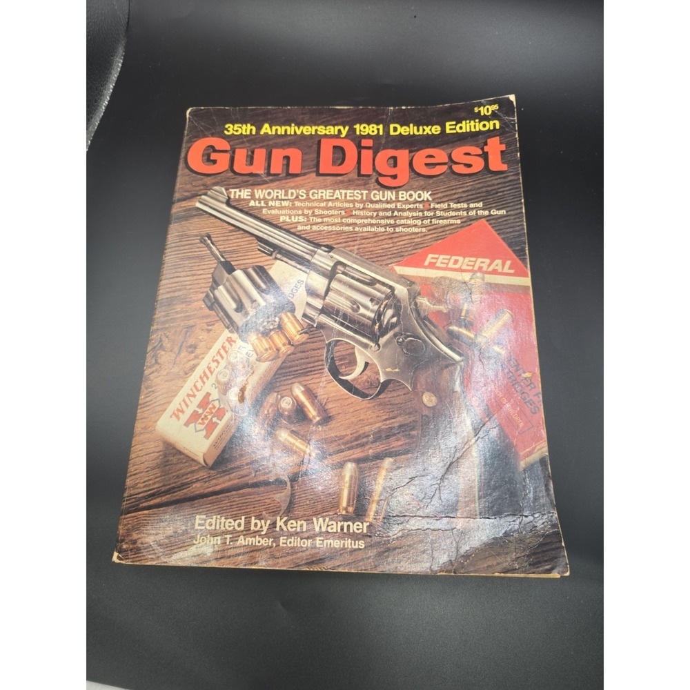 Vintage GUN DIGEST 1981 Deluxe Edition paperback book guns hunting shooting ammo - Picture 2 of 4